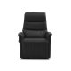 Max recliner stol, m. 2 motorer, sdelft, vippefunktion, fodskammel og armln - sort lder/PVC