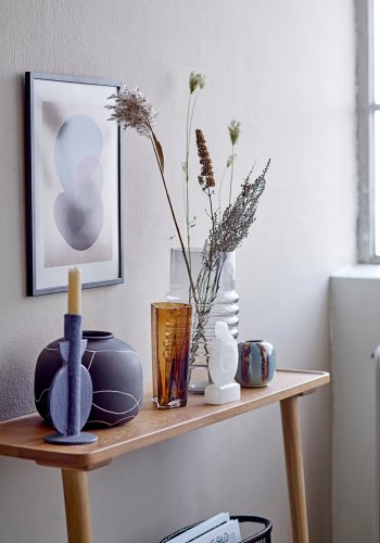 BLOOMINGVILLE Belma Vase, Gr, Glas