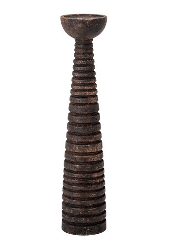 BLOOMINGVILLE Thore Piedestal Lysestage, Brun, Mango