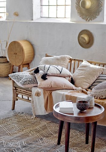 BLOOMINGVILLE Leva Pude, Natur, Bomuld W: 45cm, L: 45cm