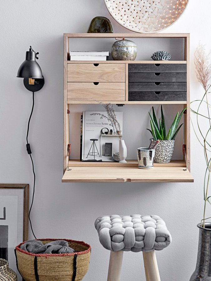 BLOOMINGVILLE Gorm Deko Vase, Sort, Terrakotta