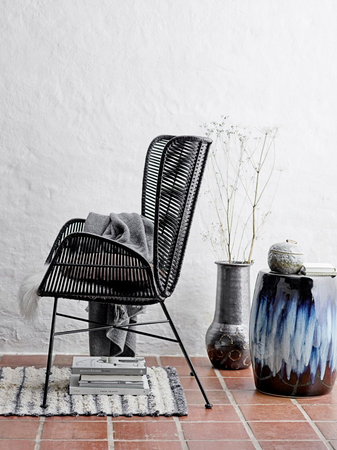 BLOOMINGVILLE Gorm Deko Vase, Sort, Terrakotta