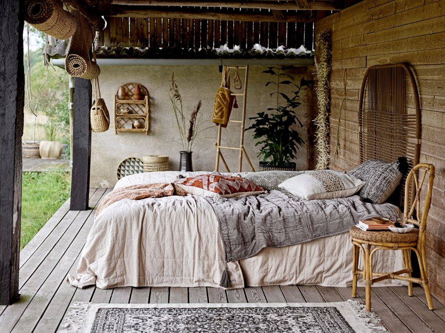 BLOOMINGVILLE Gorm Deko Vase, Sort, Terrakotta