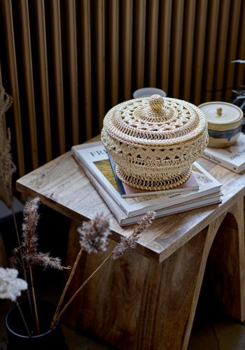 BLOOMINGVILLE Gorm Deko Vase, Sort, Terrakotta