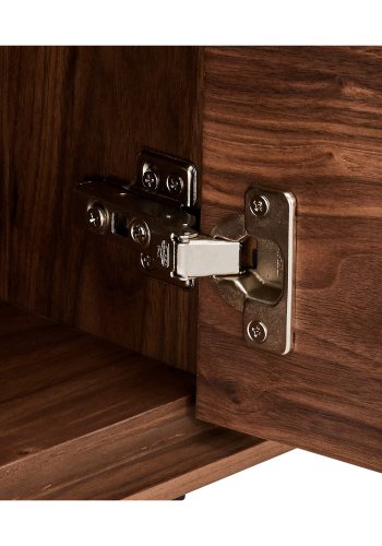 Tokyo TV-bord, m. 2 lger og 1 skuffe - brun valnd (160x45)