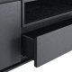 Tokyo TV-bord, m. 2 lger, 1 skuffe og 1 bent rum - sort egefinér og metal (160x45)