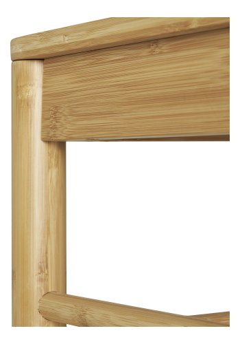 HOUSE NORDIC Ember tjstativ, m. naturflettet bnk, 1 bjlestang og 1 hylde - natur bambus