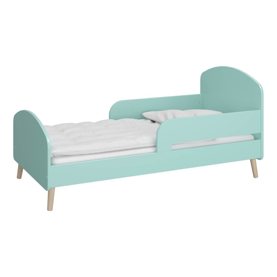 STEENS Gaia juniorseng, m. lameller - mintgrn MDF og natur eg (70x140)