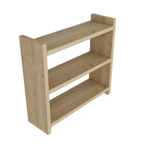 NORDVÄRK Cosmic kkkenhylde, m. 3 hylder - Safir melamin