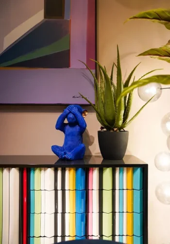 KARE DESIGN Monkey Mizaru sparebsse - bl polyresin (H:35)