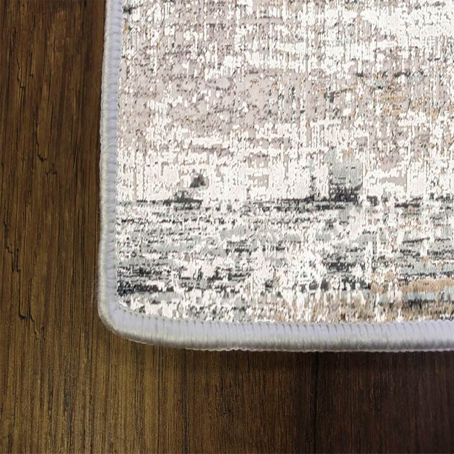 TEPPI EEXFAB446 gulvtppe, m. mnster, rektangulr - multifarvet polyester (160x230)