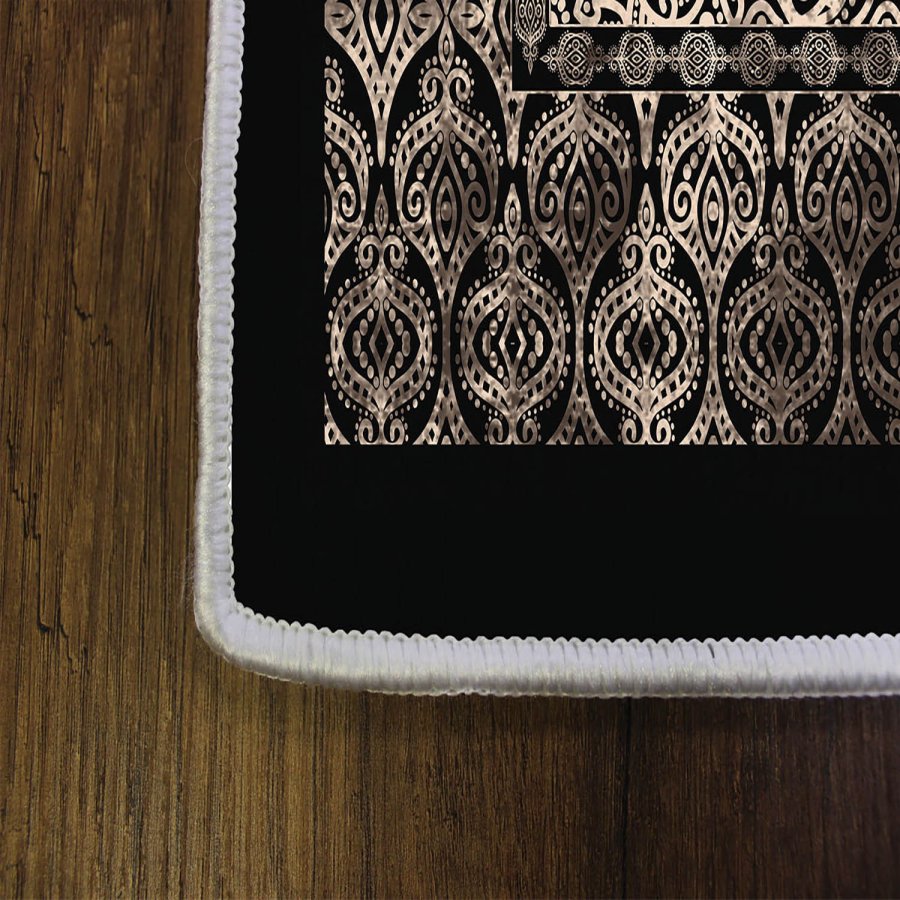 TEPPI EEXFAB649 gulvtppe, m. mnster, rektangulr - multifarvet polyester (120x180)