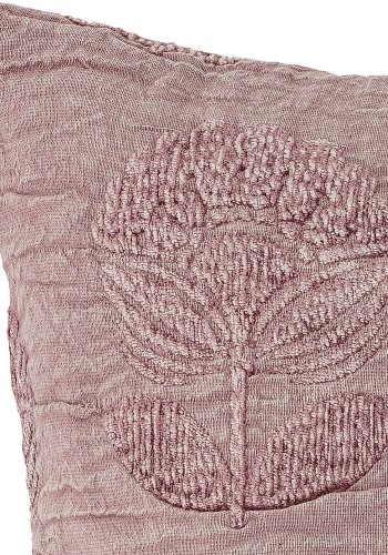 BLOOMINGVILLE Sofia Pude, Lilla, Bomuld W: 50cm, L: 50cm