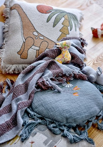 BLOOMINGVILLE MINI Neah Tppe, Hvid, Bomuld W: 50cm, L: 200cm