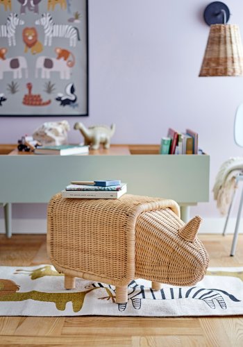 BLOOMINGVILLE MINI Neah Tppe, Hvid, Bomuld W: 50cm, L: 200cm