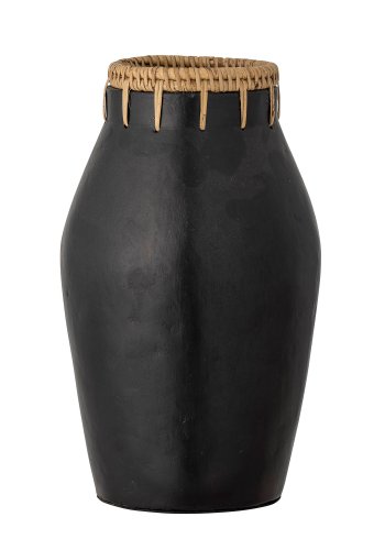 BLOOMINGVILLE Dixon Deko Vase, Sort, Terrakotta