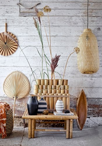 BLOOMINGVILLE Dixon Deko Vase, Sort, Terrakotta