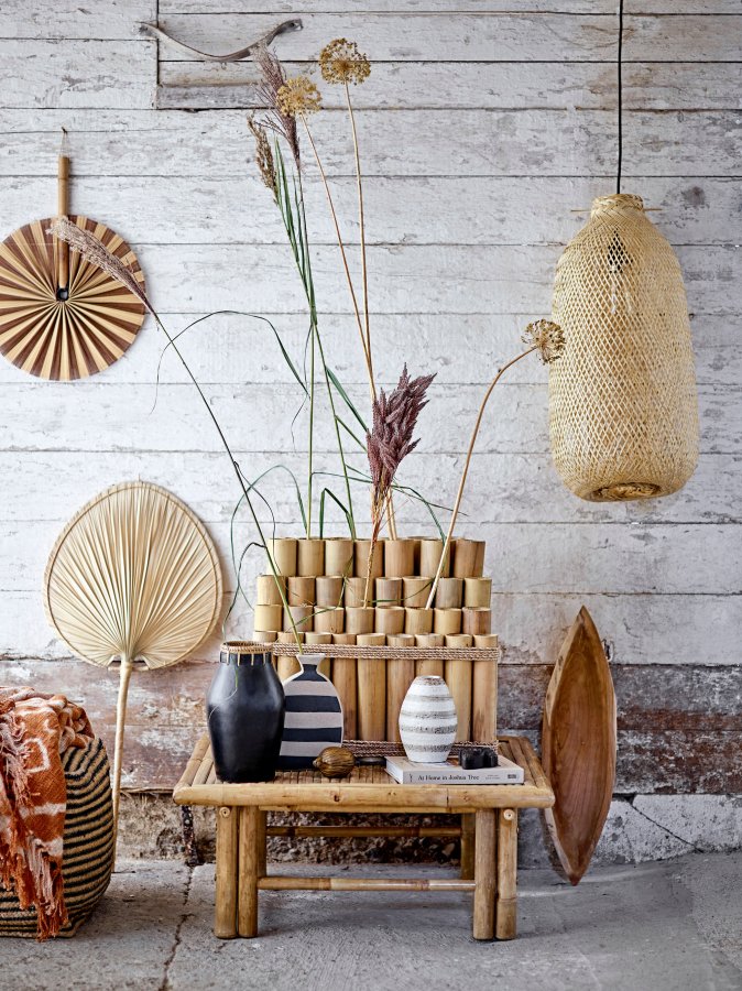 BLOOMINGVILLE Dixon Deko Vase, Sort, Terrakotta