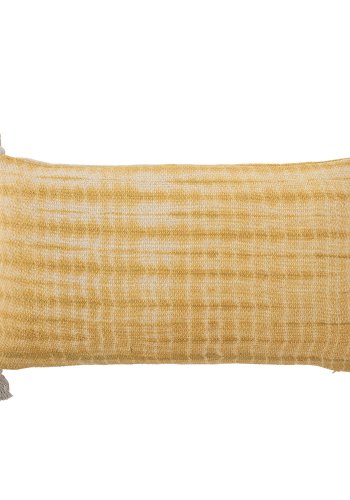 BLOOMINGVILLE Decia Pude, Gul, Genanvendt Bomuld W: 85cm, L: 50cm