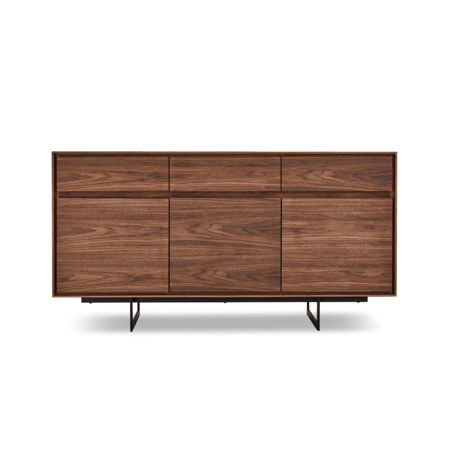 Tokyo Small sknk, m. 3 lger og 3 skuffer - brun valnd (155x45)