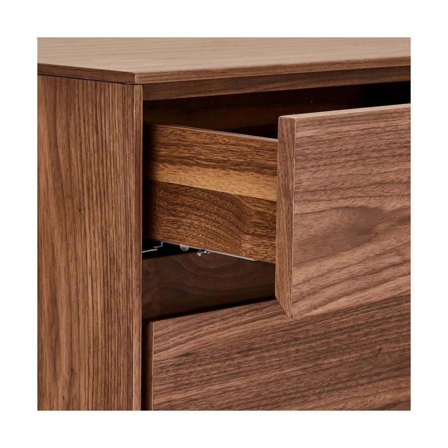 Tokyo Small sknk, m. 3 lger og 3 skuffer - brun valnd (155x45)