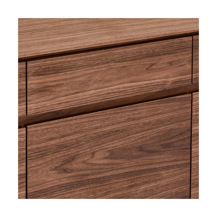 Tokyo Small sknk, m. 3 lger og 3 skuffer - brun valnd (155x45)