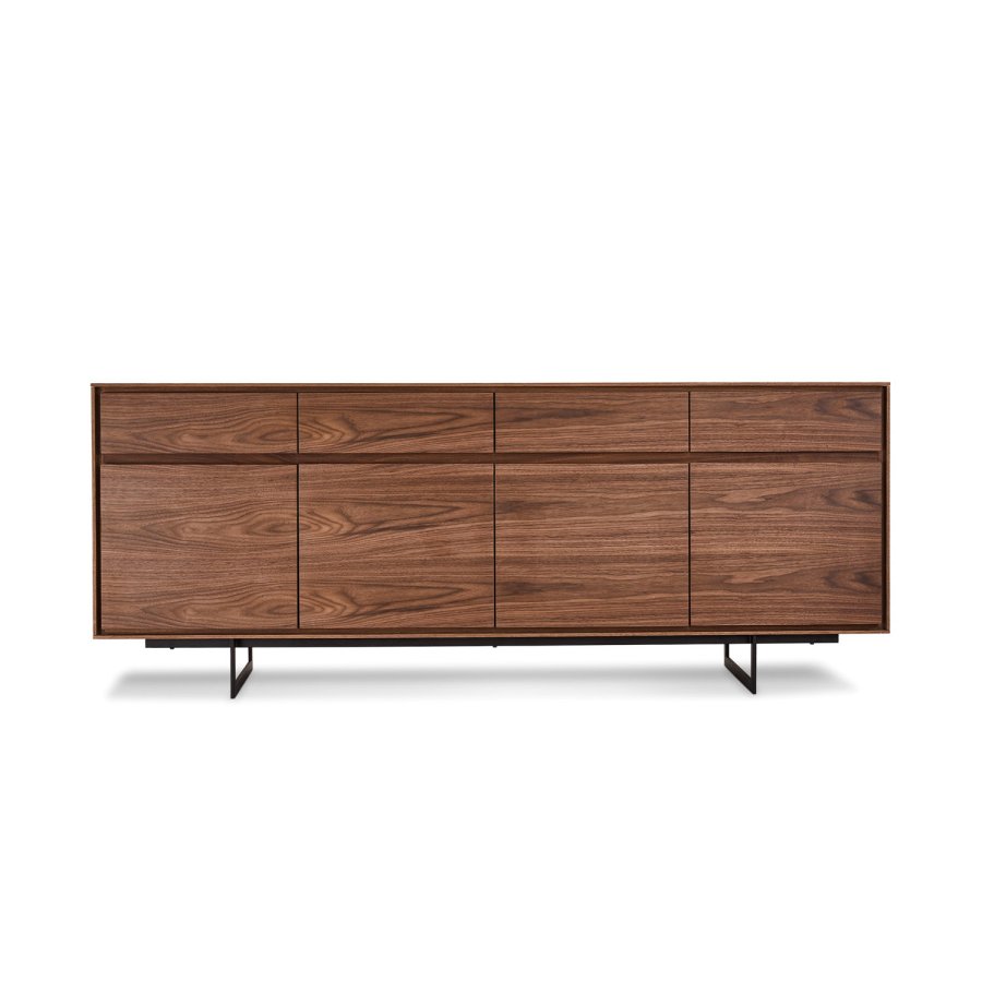 Tokyo Large sknk, m 4 lger og 4 skuffer - brun valnd (205x45)