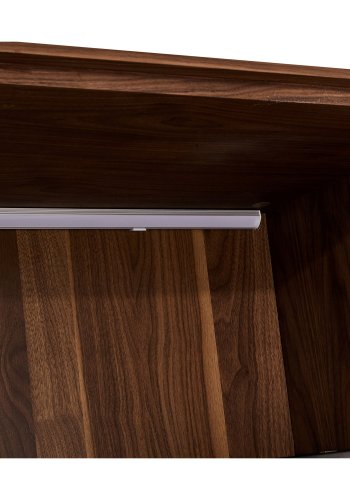 Tokyo vitrineskab, m. 4 lger og skuffe - brun valnd