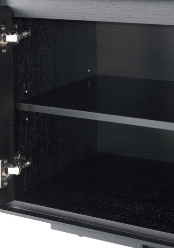 Tokyo sknk Lille, m. 3 lger, 3 skuffer og 3 hylder - sort egefinér og metal