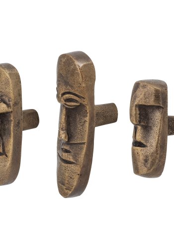 BLOOMINGVILLE Jespar knag - messing (st af 3)