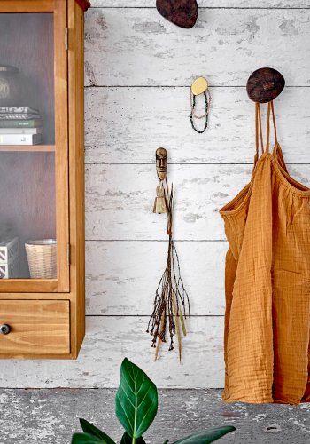 BLOOMINGVILLE Jespar knag - messing (st af 3)