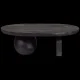 WOOOD Steppe sofabord, oval - sort mangotr� (110x72)