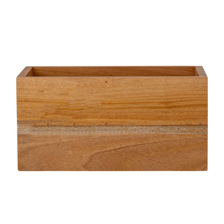 CREATIVE COLLECTION Solin Opbevaringskasse, Natur, Mahogni