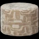 WOOOD Yago puf, rund - natur m�nster stof (�60x43)