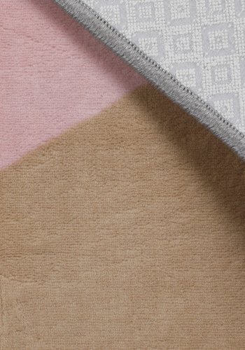 TEPPI 50 Hall gulvtppe, m. mnster, rektangulr - multifarvet polyester (120x150)