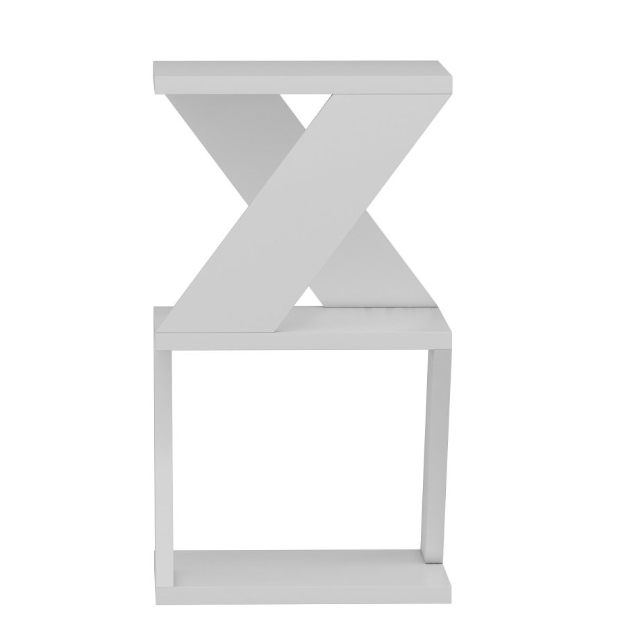 NORDVÄRK Albeni sidebord, m. hylde - hvid melamin (30x30)