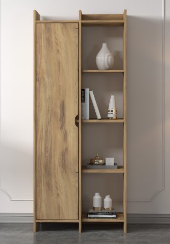 FUNZI LIVING Offer bogreol, m. 1 lge - eg melamin