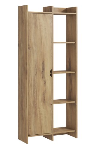 FUNZI LIVING Offer bogreol, m. 1 lge - eg melamin