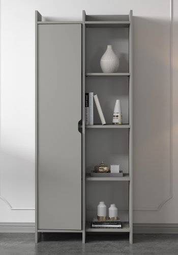 FUNZI LIVING Offer bogreol, m. 1 lge - gr melamin