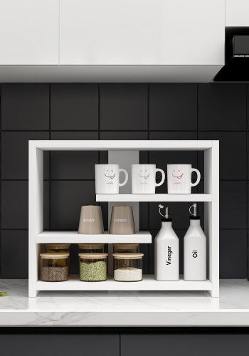 FUNZI LIVING Gupse vghylde - hvid melamin