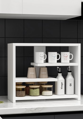 FUNZI LIVING Gupse vghylde - hvid melamin