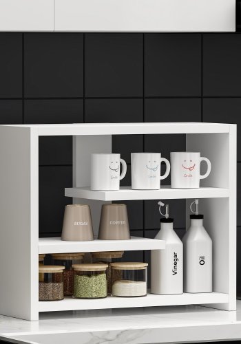 FUNZI LIVING Gupse vghylde - hvid melamin