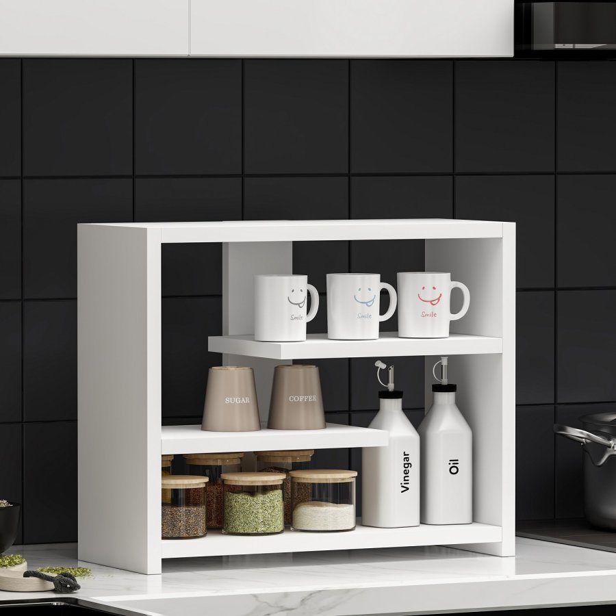 FUNZI LIVING Gupse vghylde - hvid melamin