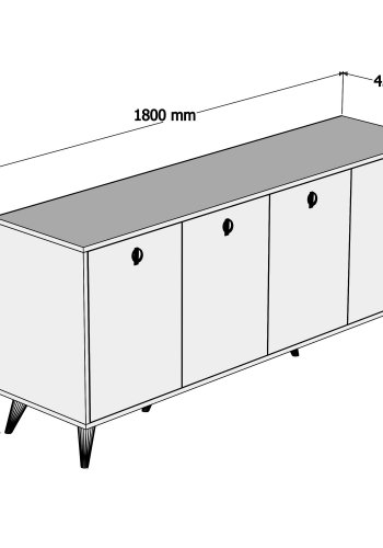 NORDVÄRK Elite konsol, valndhvid