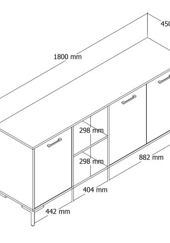 NORDVÄRK Aurora konsol, eg