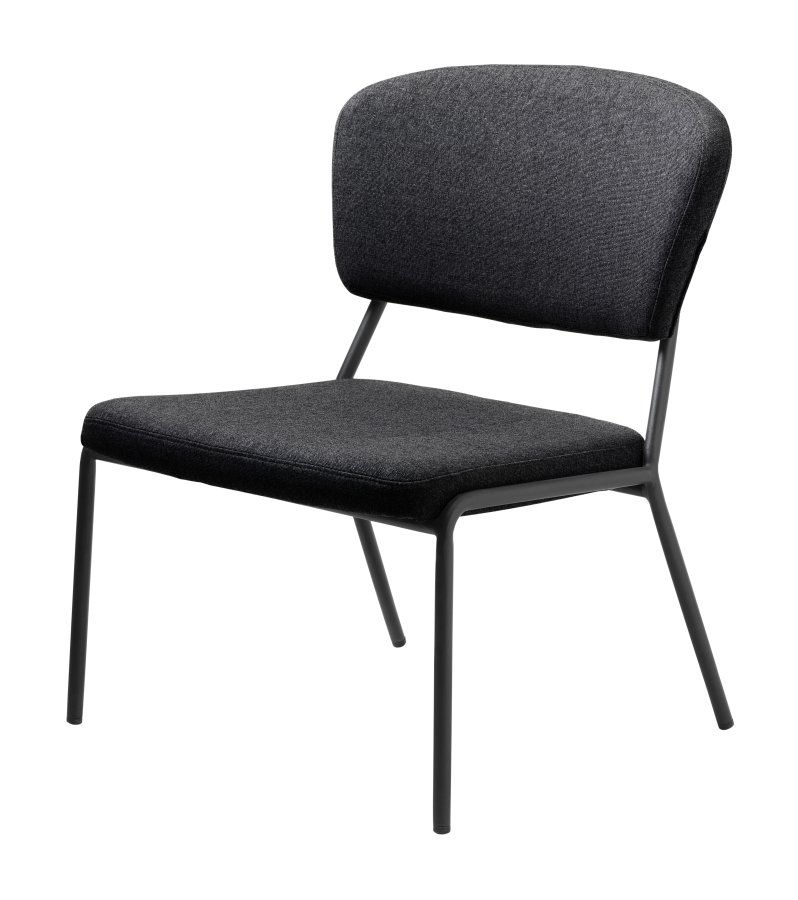 Brantford loungestol - gr polyester og metal