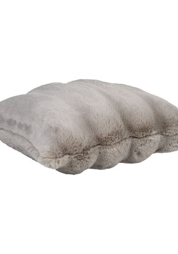 HOUSE NORDIC Pude, imiteret pels, beige, 45x45 cm