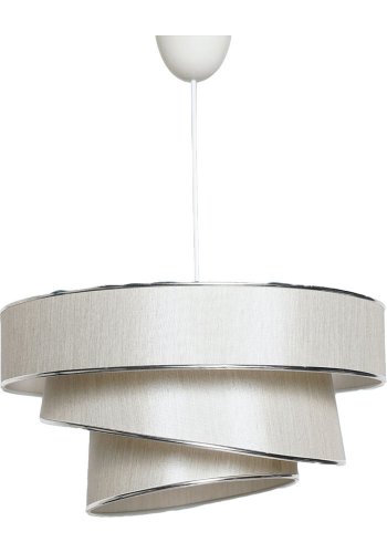 LUMI Couper loftlampe - beige bomuld og slv