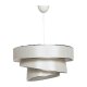 LUMI Couper loftlampe - beige bomuld og slv