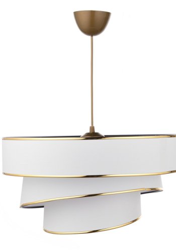 LUMI Couper loftlampe - bomuld og guld